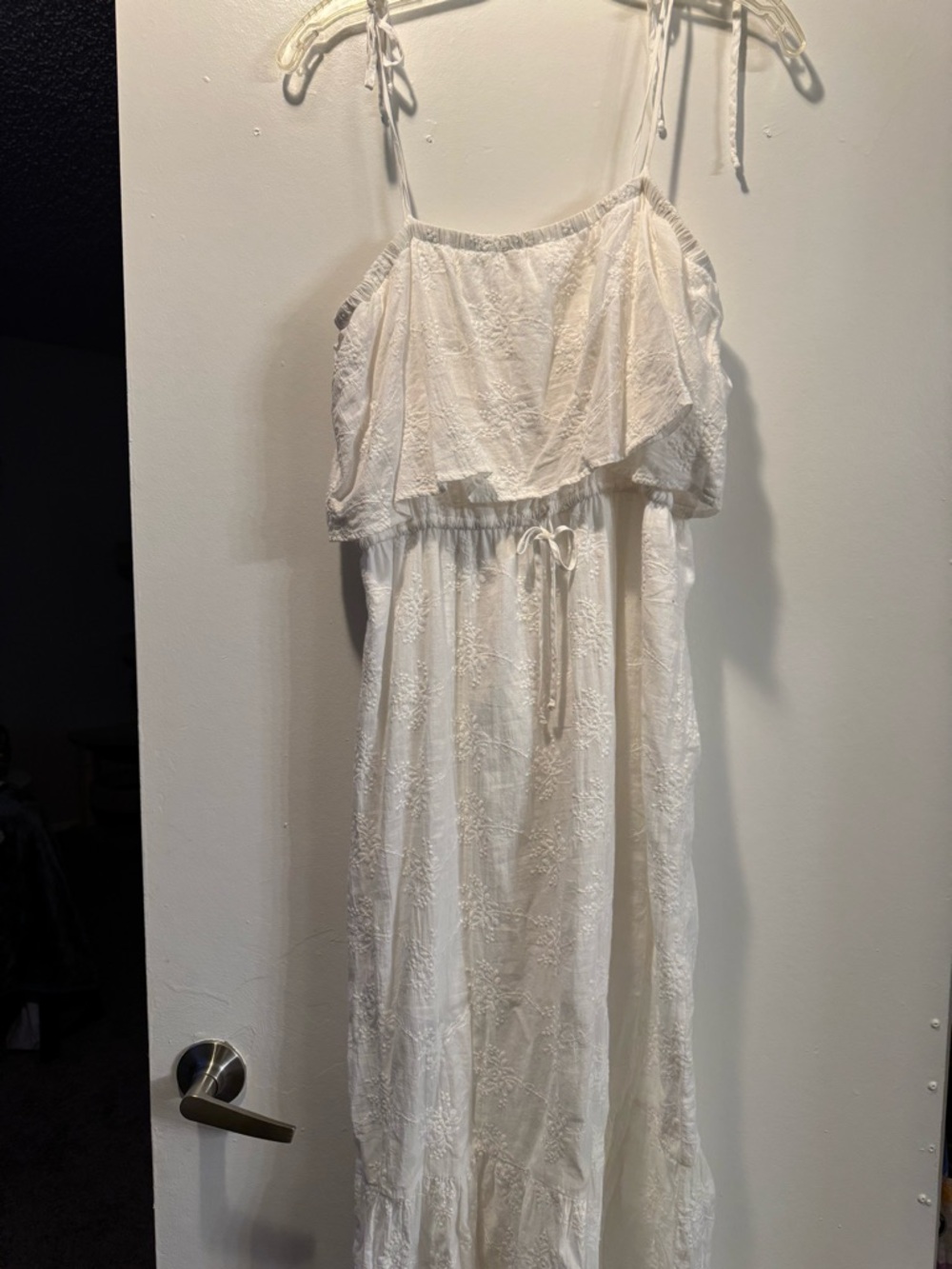 Purple Snow White Embroidered Maxi Dress